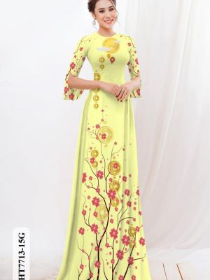 1607149842 vai ao dai hoa dao mac tet (4)